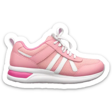 Girly cute running sneaker sticker