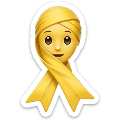 bone cancer ribbon sticker