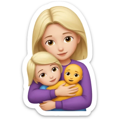 Girl falling on child sticker