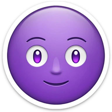 text that spells "me" in a shiny purple font sticker with white outline sticker