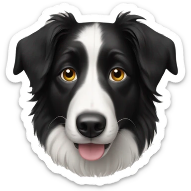 dog border collie sticker
