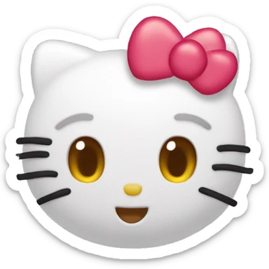hello kitty heart sticker