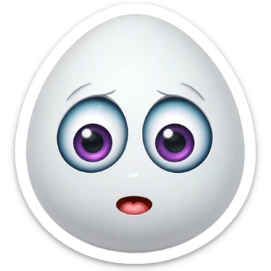 Egg with a bunch of eyes sticker