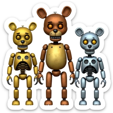 Five nights at Freddy’s animatronics sticker