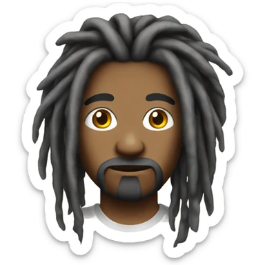 nonchalant dreadhead sticker