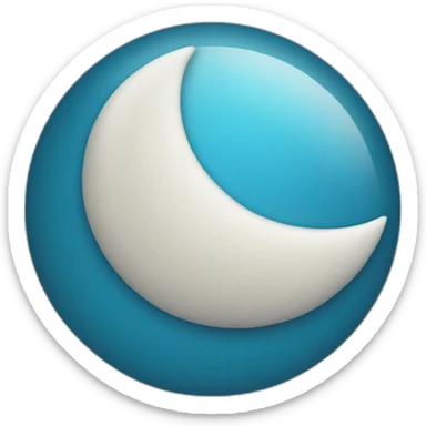 half-moon-blue sticker