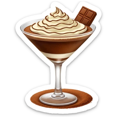 Tiramisu martini sticker