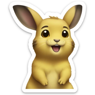 Pika hi sticker