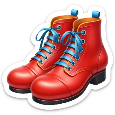 pair of clown shoes sticker