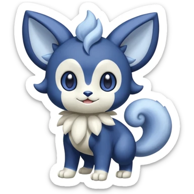 Purloin-Espurr-Meowstic-Fakémon-hybrid-creature (full body)  sticker