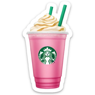 Pink drink Starbucks sticker