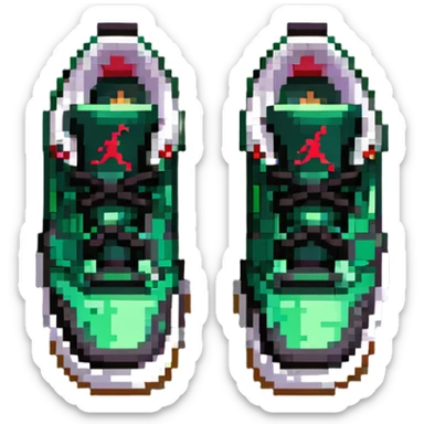 Air Jordan 3 Pine Green sneaker sticker