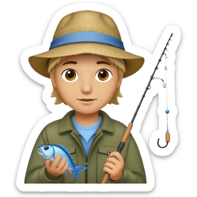 Gone fishing sticker