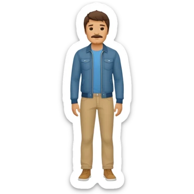 Pedro pascal  full body  sticker