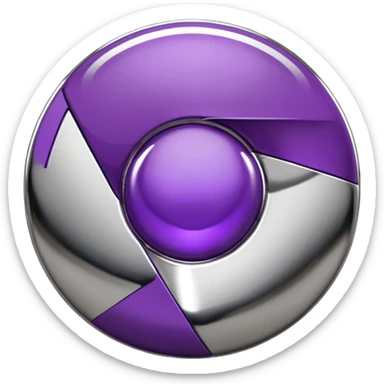 dark purple google chrome logo sticker