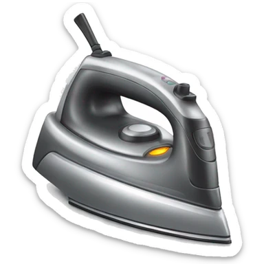 Iron is an electric device for straightening clothes sticker
