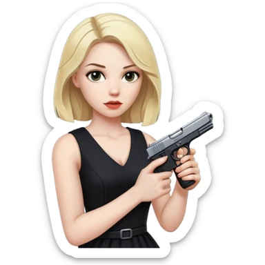 Mafia blondes woman sticker