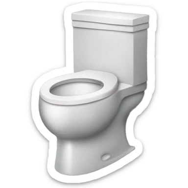 Macro au toilette  sticker