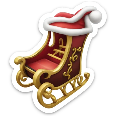 Santa's-sleigh sticker