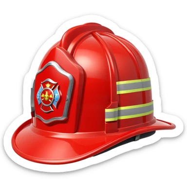 firefighter's hat sticker