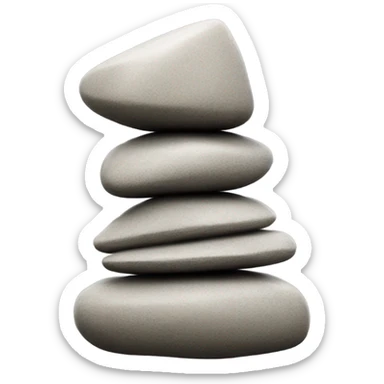 zen cairn stone sticker