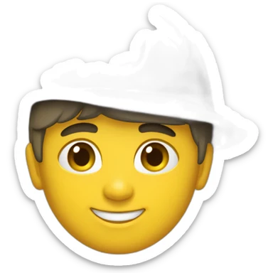 Jeune sapeur pompier blanc sticker