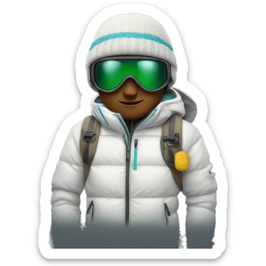 Ski outfit sticker