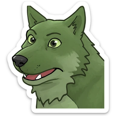 Wolf sticker