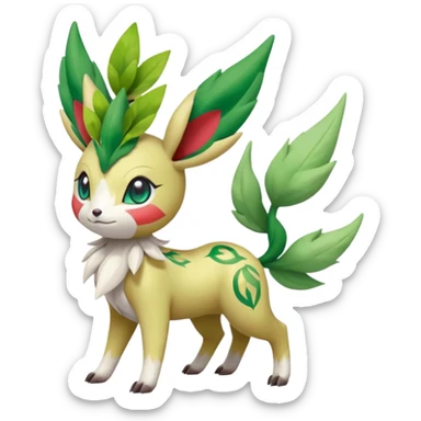 Meloetta-Shaymin-Leafeon-Pokémon-Fakémon-creature sticker