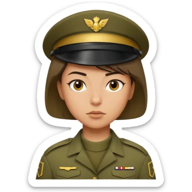 female soldier hair style wit\h out cap sticker
