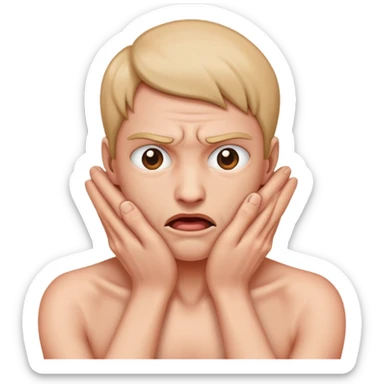 Me strangling myself sticker