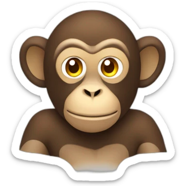 A monkey from bloons tower defense upside down sticker