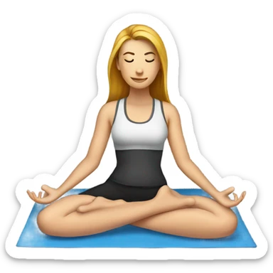 Yoga mat sticker