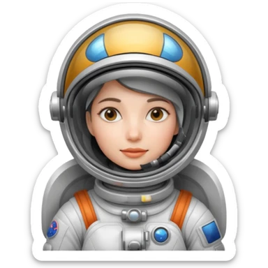 astronot women  sticker