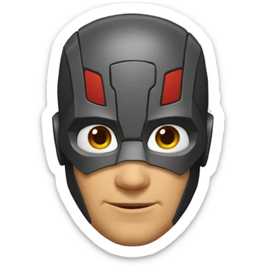 Antman face round sticker