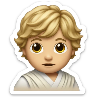 Luke Skywalker baby sticker