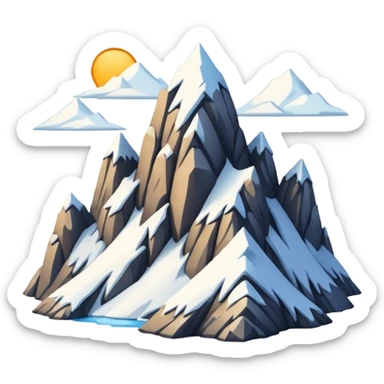 mountains sticker