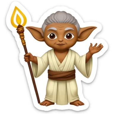 Yoda celebrating Tamil new year sticker