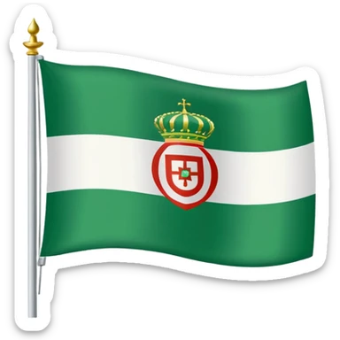 La bandera de Andalucía  sticker