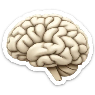 big brain thinking politics sticker