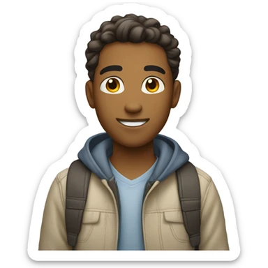 chill guy smirk sticker