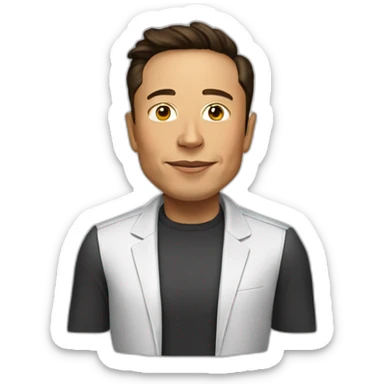 elon Musk mulatto sticker