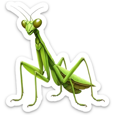 praying mantis sticker