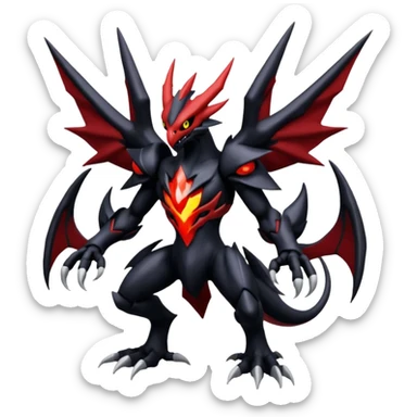 Darkrai-Scizor-Zekrom-Yveltal-fusion-Fakémon-Pokémon-creature  sticker