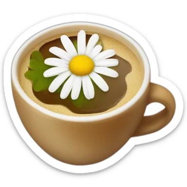 chamomile + coffee sticker
