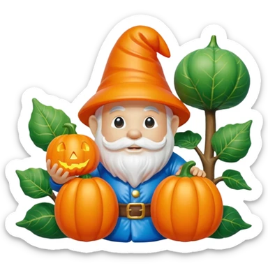   jeff koons halloween garden gnome inflatable sticker