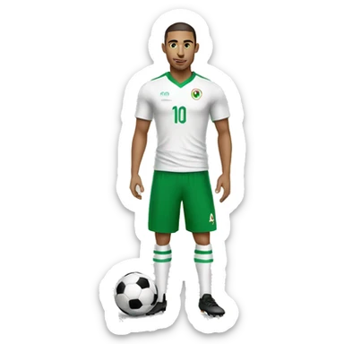 Football player from Algeria sticker
