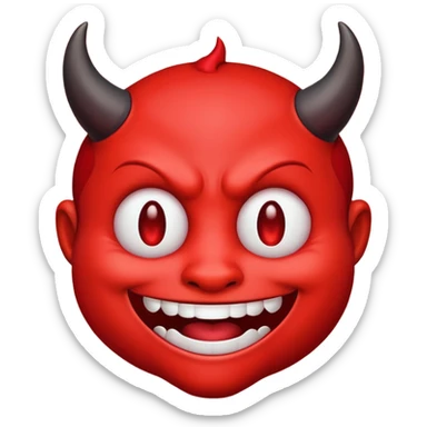 basic bot emojis devil sticker