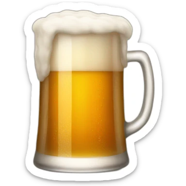 warm beer sticker