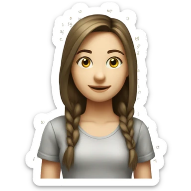 Girl her name polina write test math an he has 2 sticker